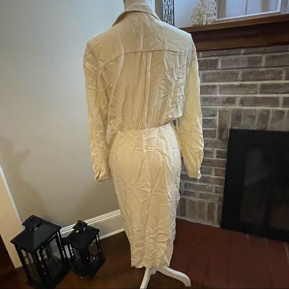 Anthropologie - V-Neck Knot Front Midi Dress size 8 - Picture 7 of 7